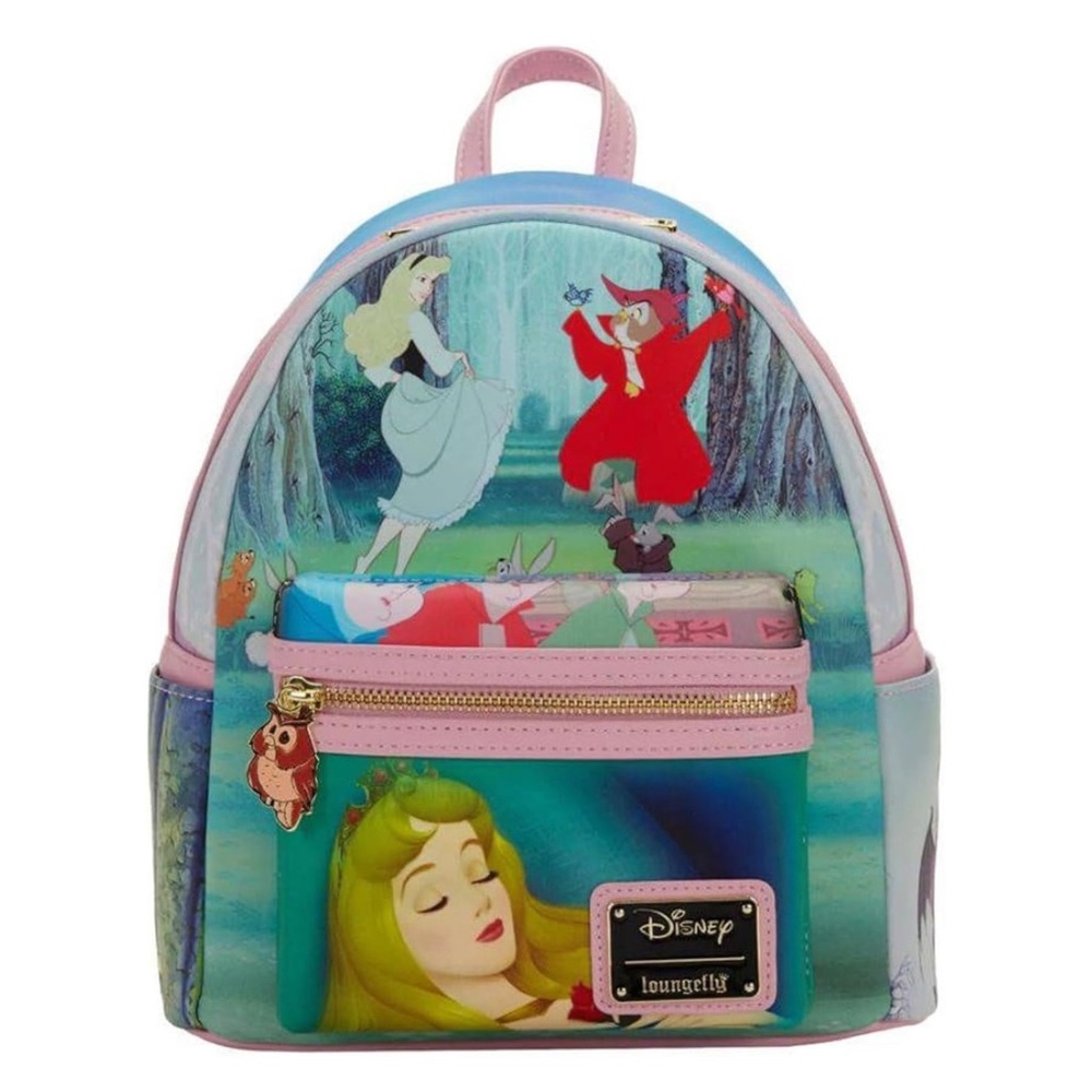 NWT Loungefly Disney Sleeping Beauty Princess Scenes Mini Backpack